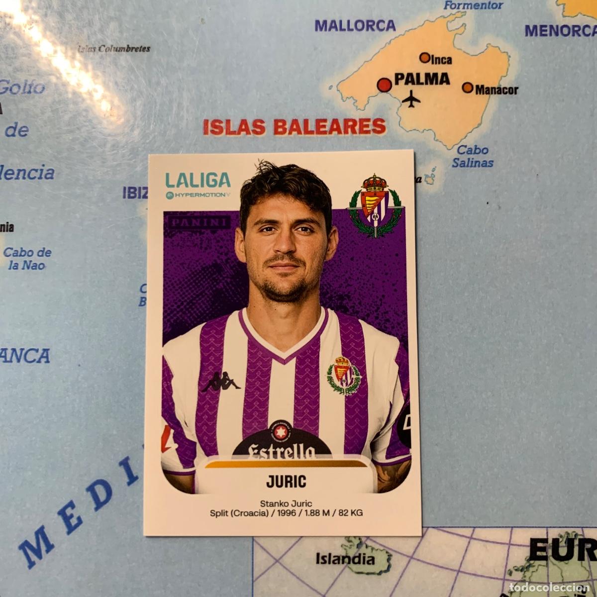 Cromos de f&uacute;tbol: Juric n&uacute;mero 392 del Real Valladolid cromo liga Hypermotion 25-26 2025-2026