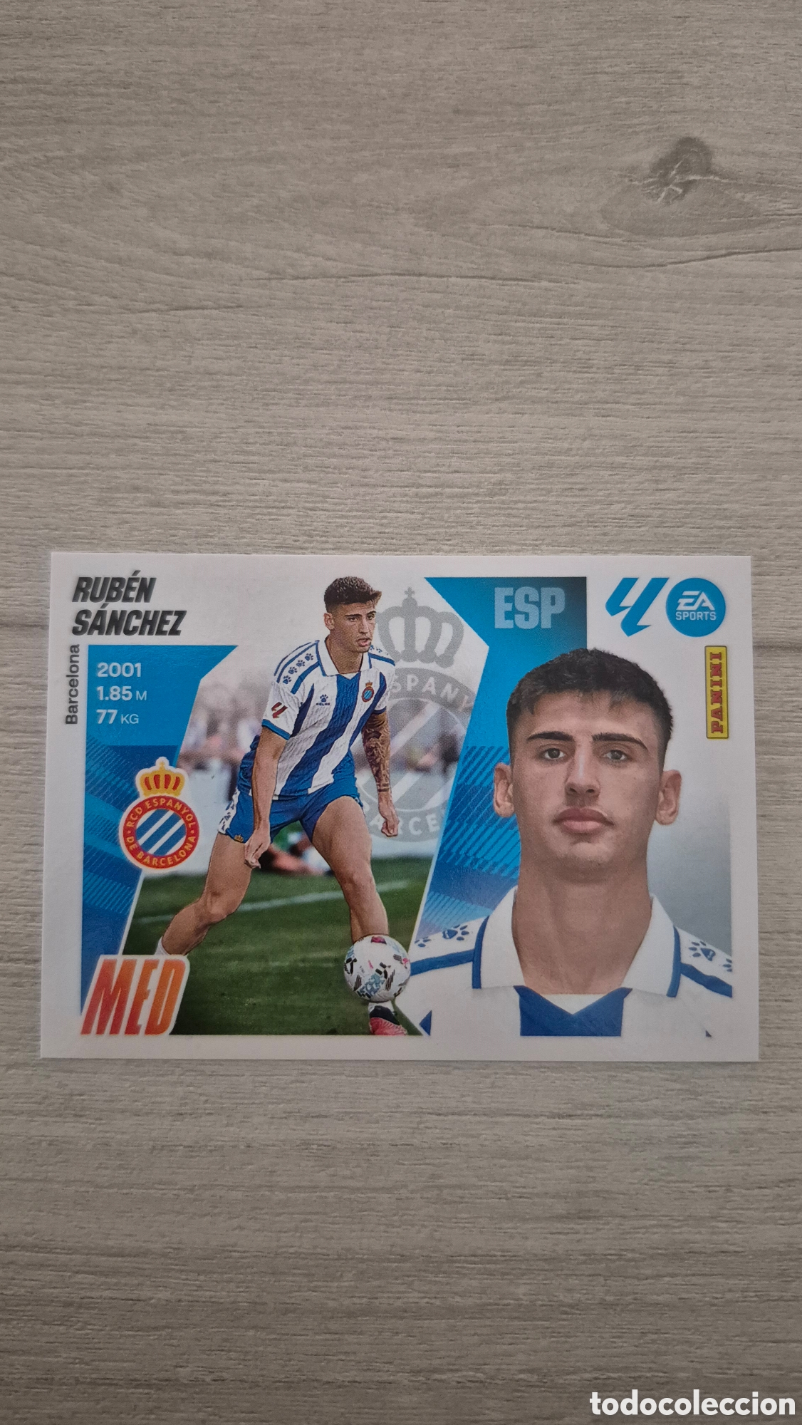 Cromos de F&uacute;tbol: N&deg;11 Espanyol Rub&eacute;n S&aacute;nchez Liga Este 25/26