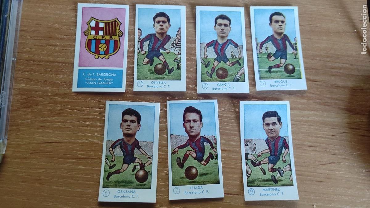 Football Stickers: LOTE 8 CROMOS Barcelona. 1958 1959 58/59 GRAFICAS EXCELSIOR CABEZONES