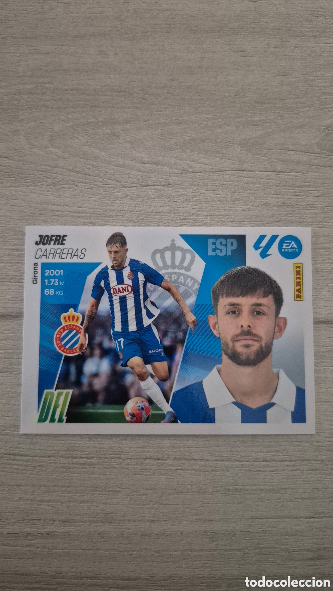 Cromos de f&uacute;tbol: N&deg;17 Espanyol Jofre Liga Este 25/26