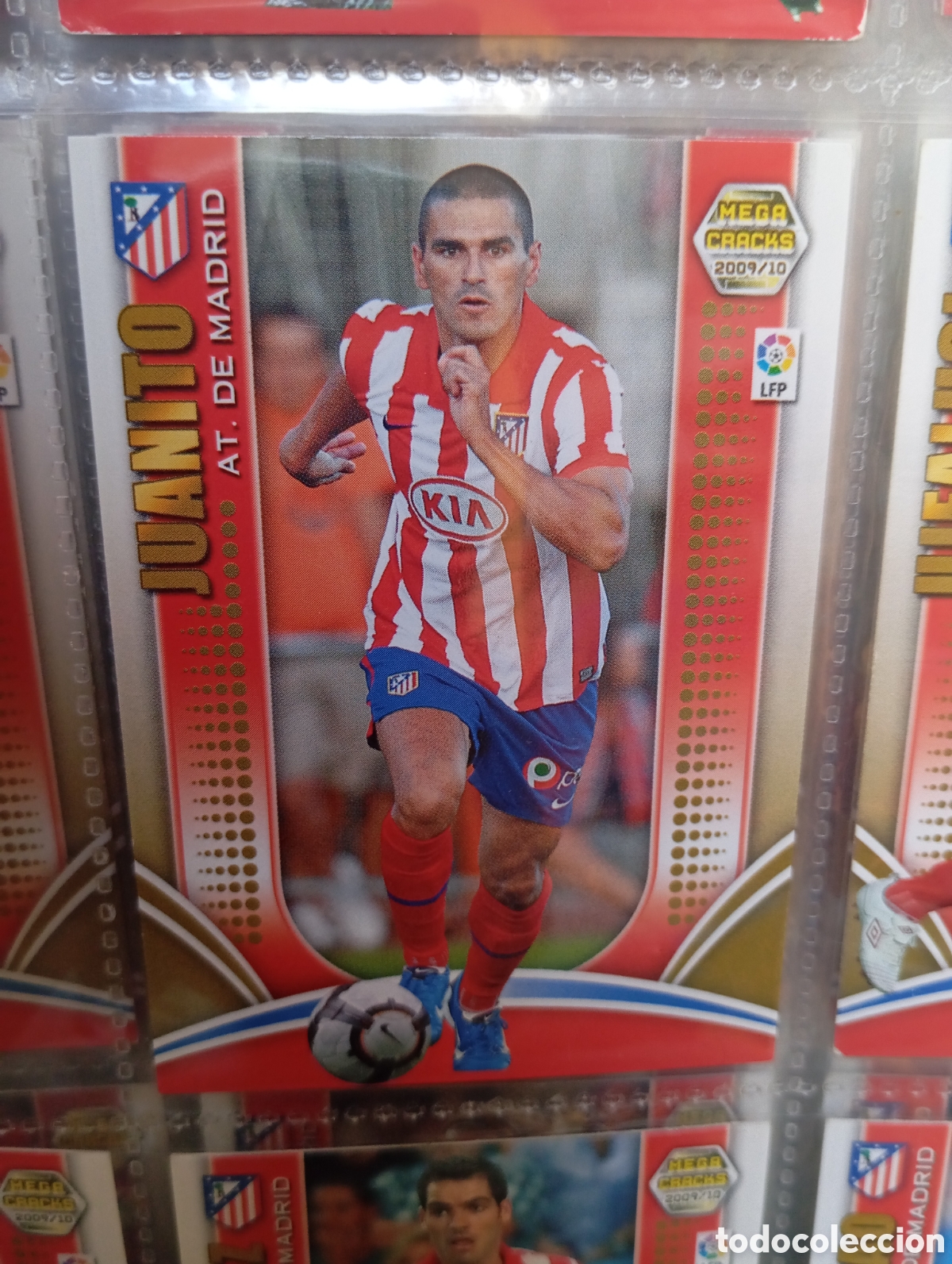 Cromos de Futebol: JUANITO ATLETICO DE MADRID Cromo ficha de futbol Megacracks 2009-2010 MGK 09-10 PANINI