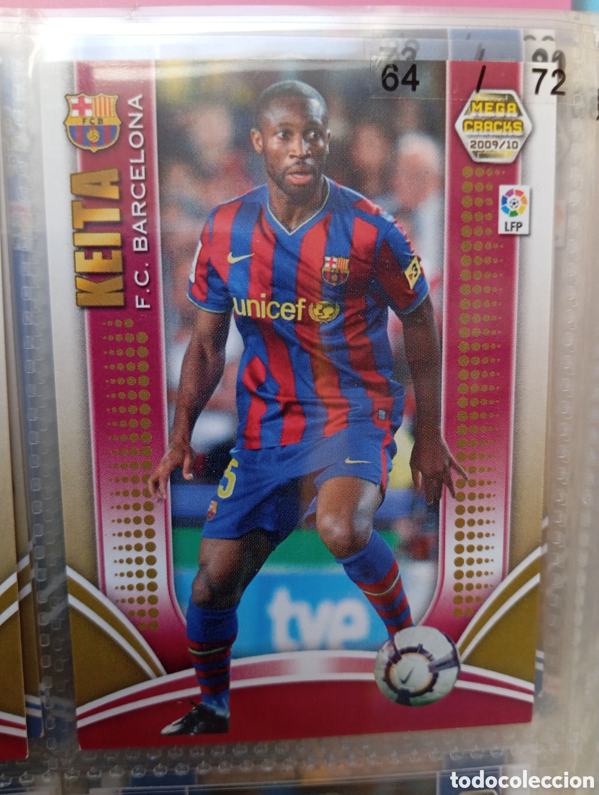 Cromos de Futebol: KEITA FCB FC BARCELONA Cromo ficha de futbol Megacracks 2009-2010 MGK 09-10 PANINI
