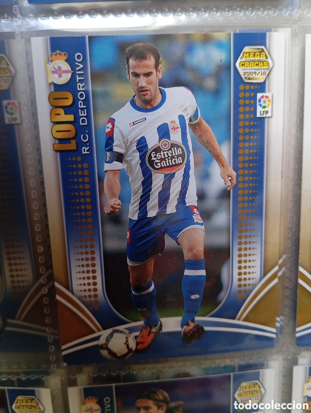 Cromos de Futebol: LOPO RC DEPORTIVO DE LA CORU&Ntilde;A Cromo ficha de futbol Megacracks 2009-2010 MGK 09-10 PANINI