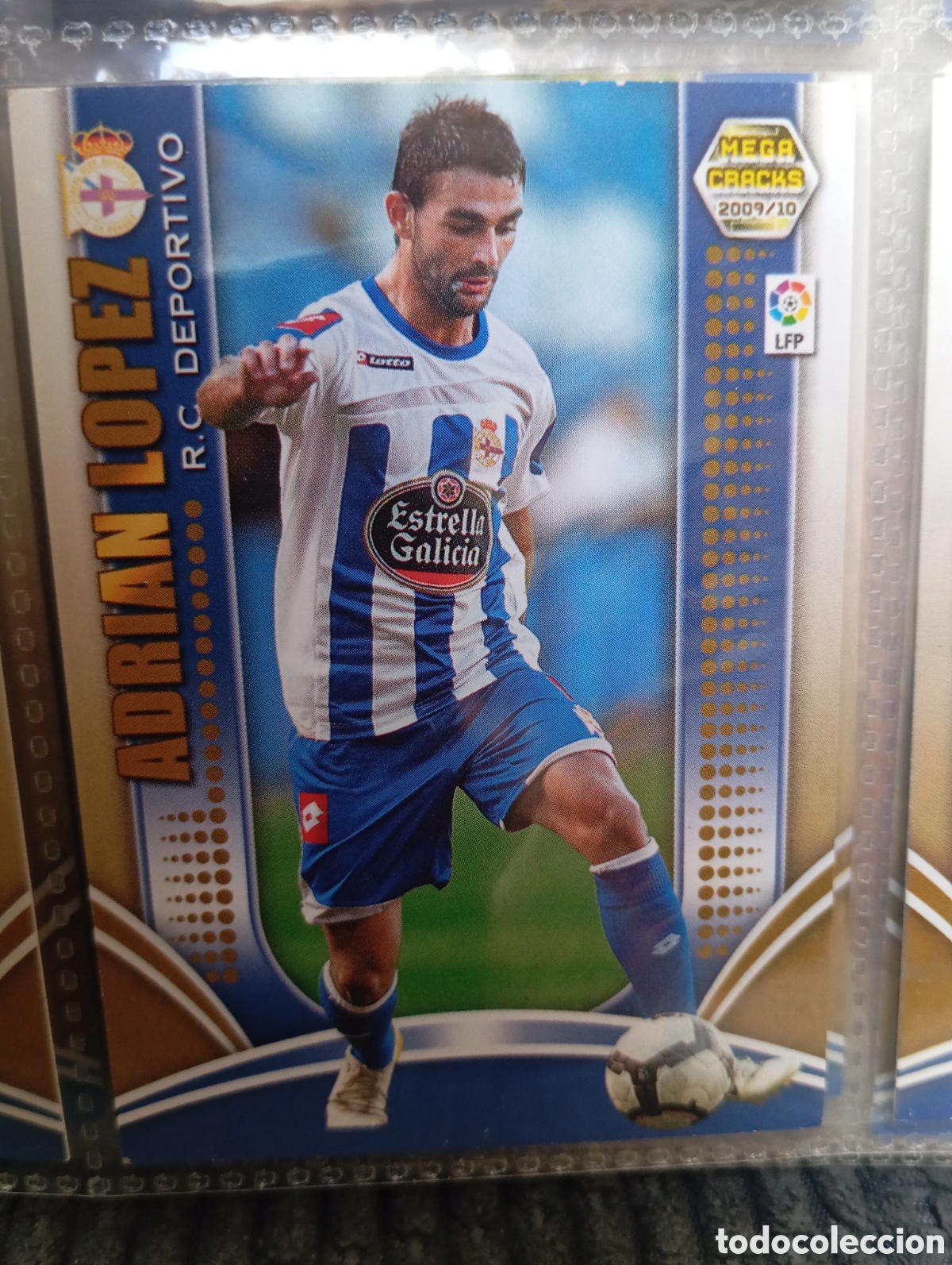 Cromos de Futebol: ADRIAN LOPEZ RC DEPORTIVO DE LA CORU&Ntilde;A Cromo ficha de futbol Megacracks 2009-2010 MGK 09-10 PANINI