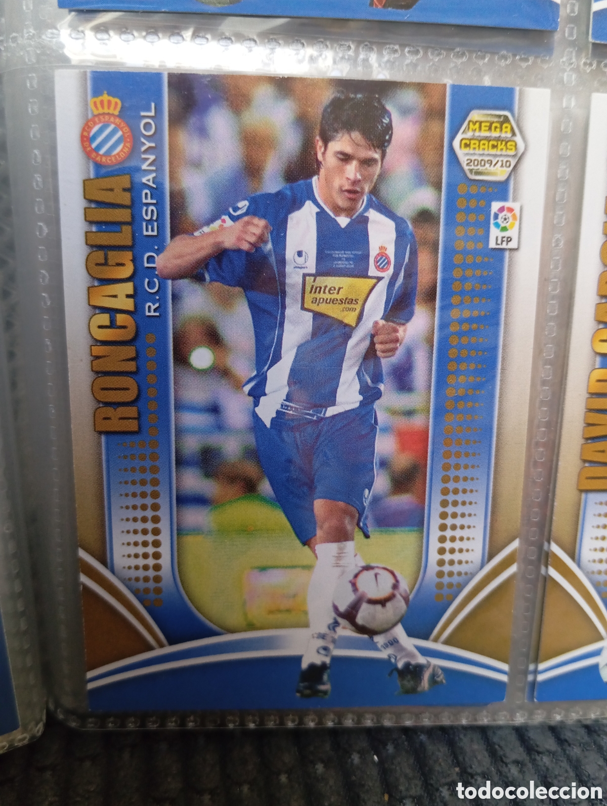 Football Stickers: RONCAGLIA RCD ESPANYOL Cromo ficha de futbol Megacracks 2009-2010 MGK 09-10 PANINI