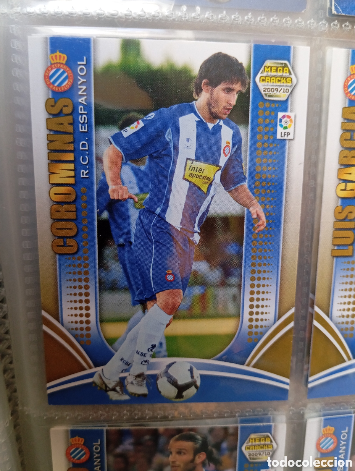 Football Stickers: COROMINAS RCD ESPANYOL Cromo ficha de futbol Megacracks 2009-2010 MGK 09-10 PANINI