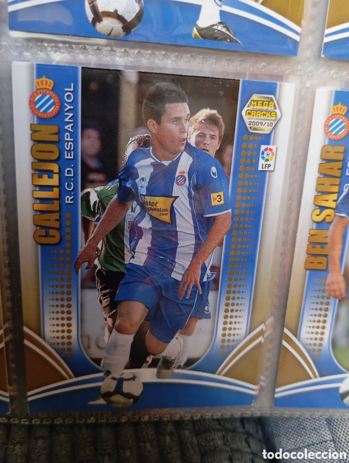 Football Stickers: CALLEJON RCD ESPANYOL Cromo ficha de futbol Megacracks 2009-2010 MGK 09-10 PANINI