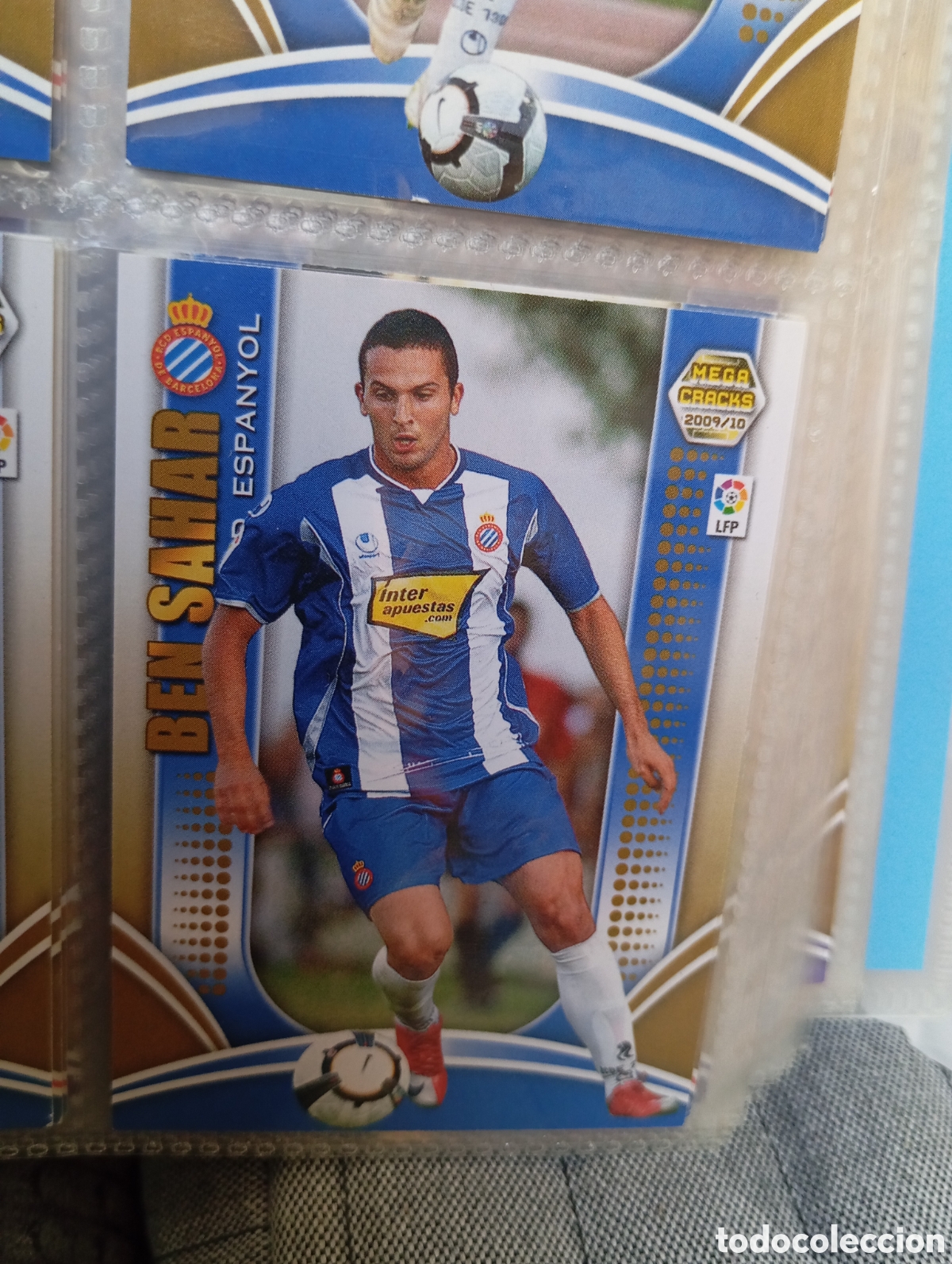 Football Stickers: BEN SAHAR RCD ESPANYOL Cromo ficha de futbol Megacracks 2009-2010 MGK 09-10 PANINI