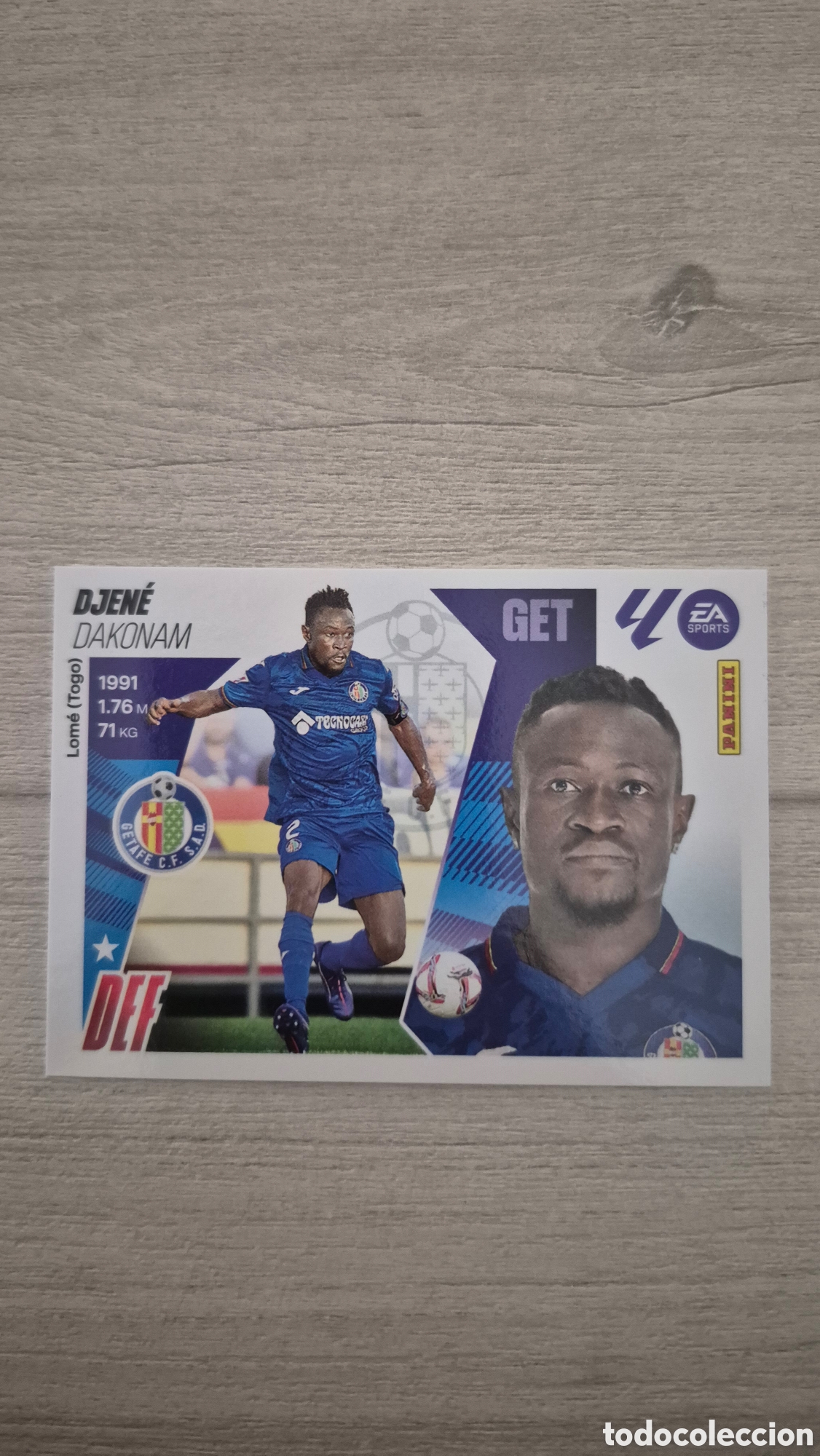 Fu&szlig;ball-Sticker: N&deg;8 Getafe Djene Liga Este 25/26