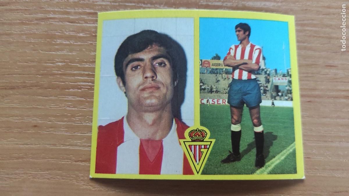 Football Stickers: ALBUM LIGA ESTE FUTBOL 1972 1973 72 73 - CROMO NUEVO DE SOBRE - REAL GIJON CF - FABIAN MU&Ntilde;OZ