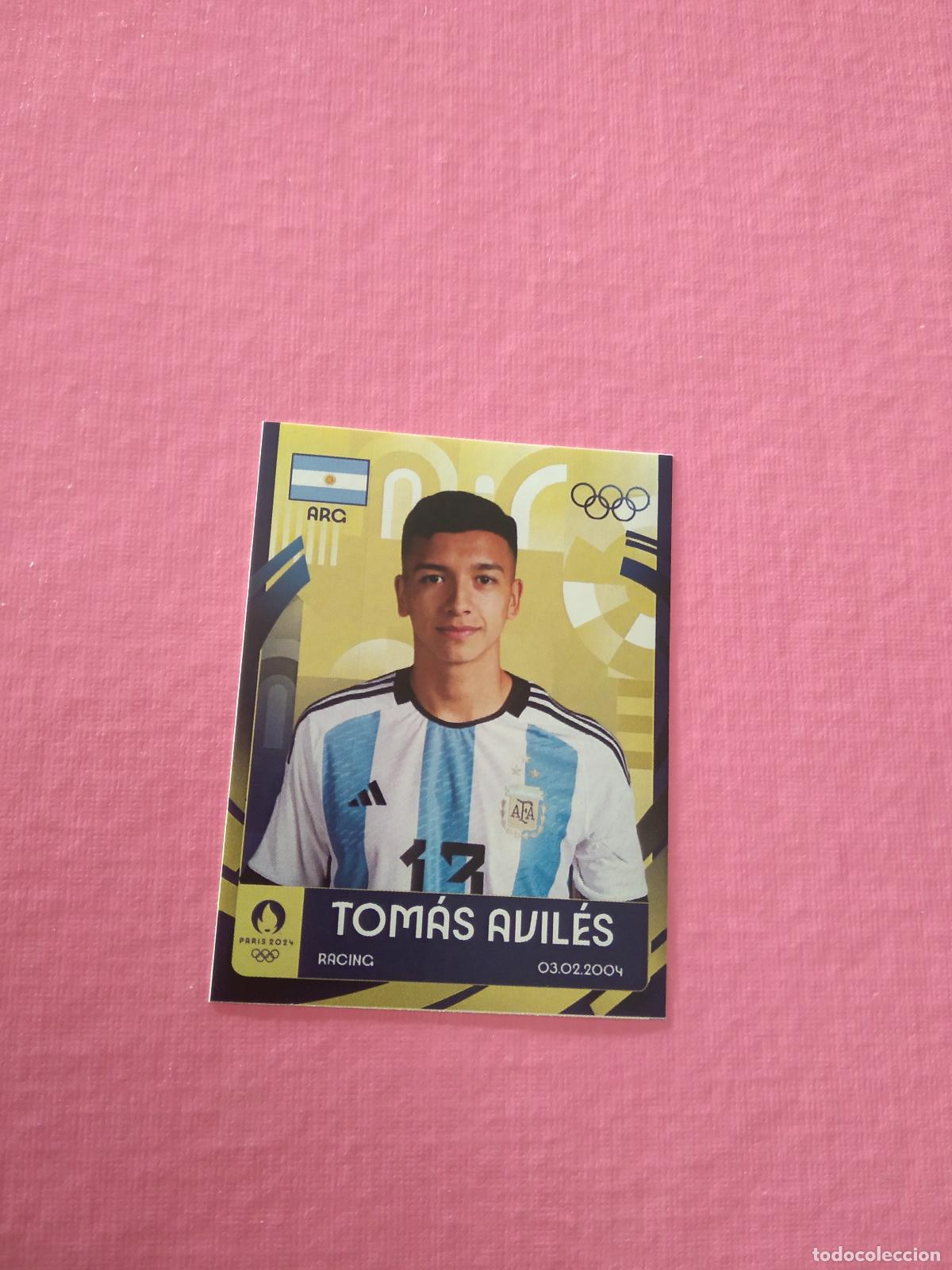 Cromos de f&uacute;tbol: TOMAS AVILES ARGENTINA CROMO FUTBOL JUEGOS OLIMPICOS JJOO 2024 BLACK HORSE