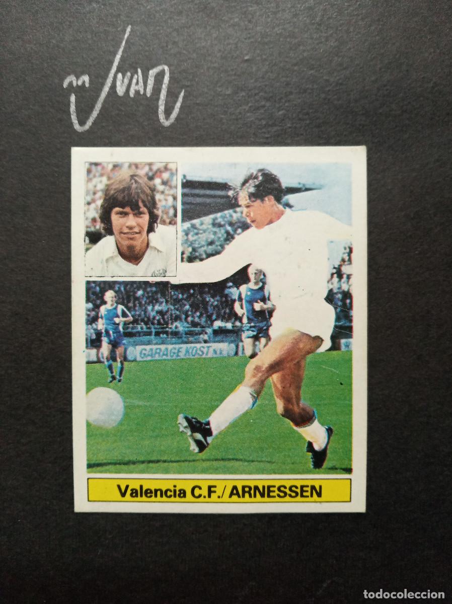 Fu&szlig;ball-Sticker: FICHAJE N&ordm; 9 VERSION ARNESSEN VALENCIA ⚽ EDICIONES ESTE &reg; 1981 1982 LIGA FUTBOL 81 82 LEVE DESPEGADO