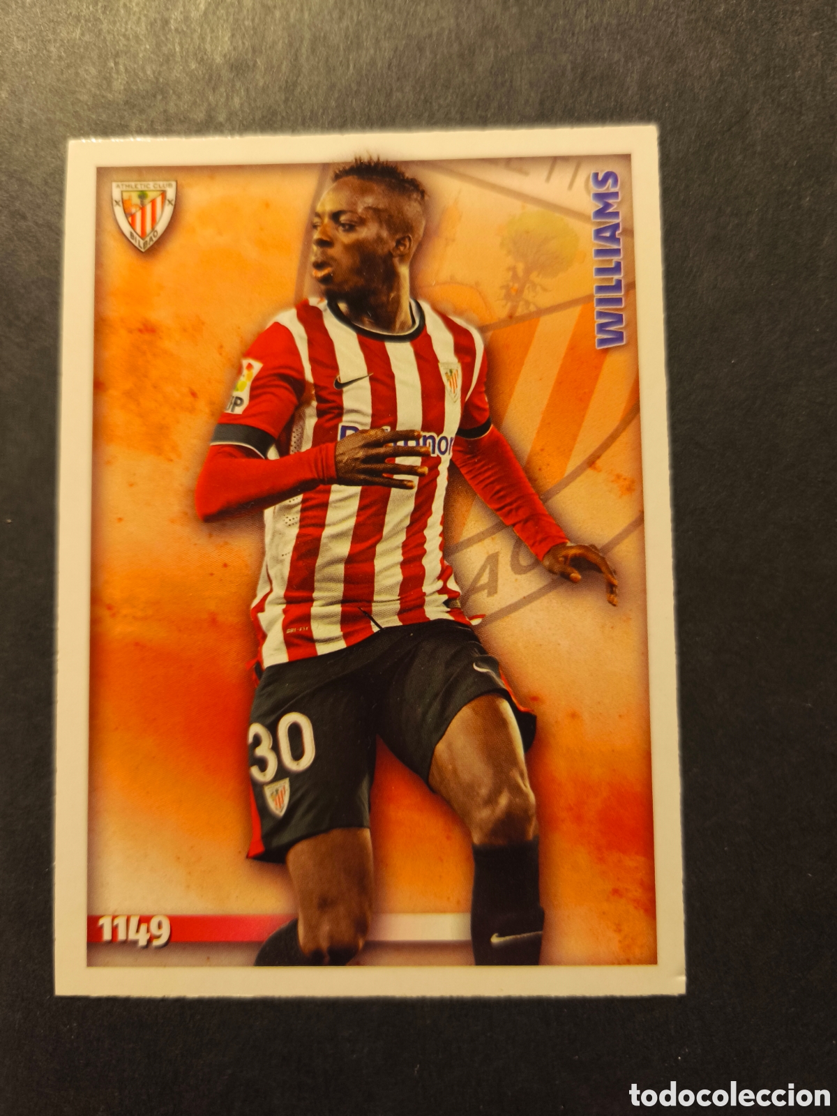 Football Stickers: 1149 WILLIAMS I&Ntilde;AKI ATHLETIC BILBAO ROOKIE MUNDICROMO LAS FICHAS DE LA LIGA 2015