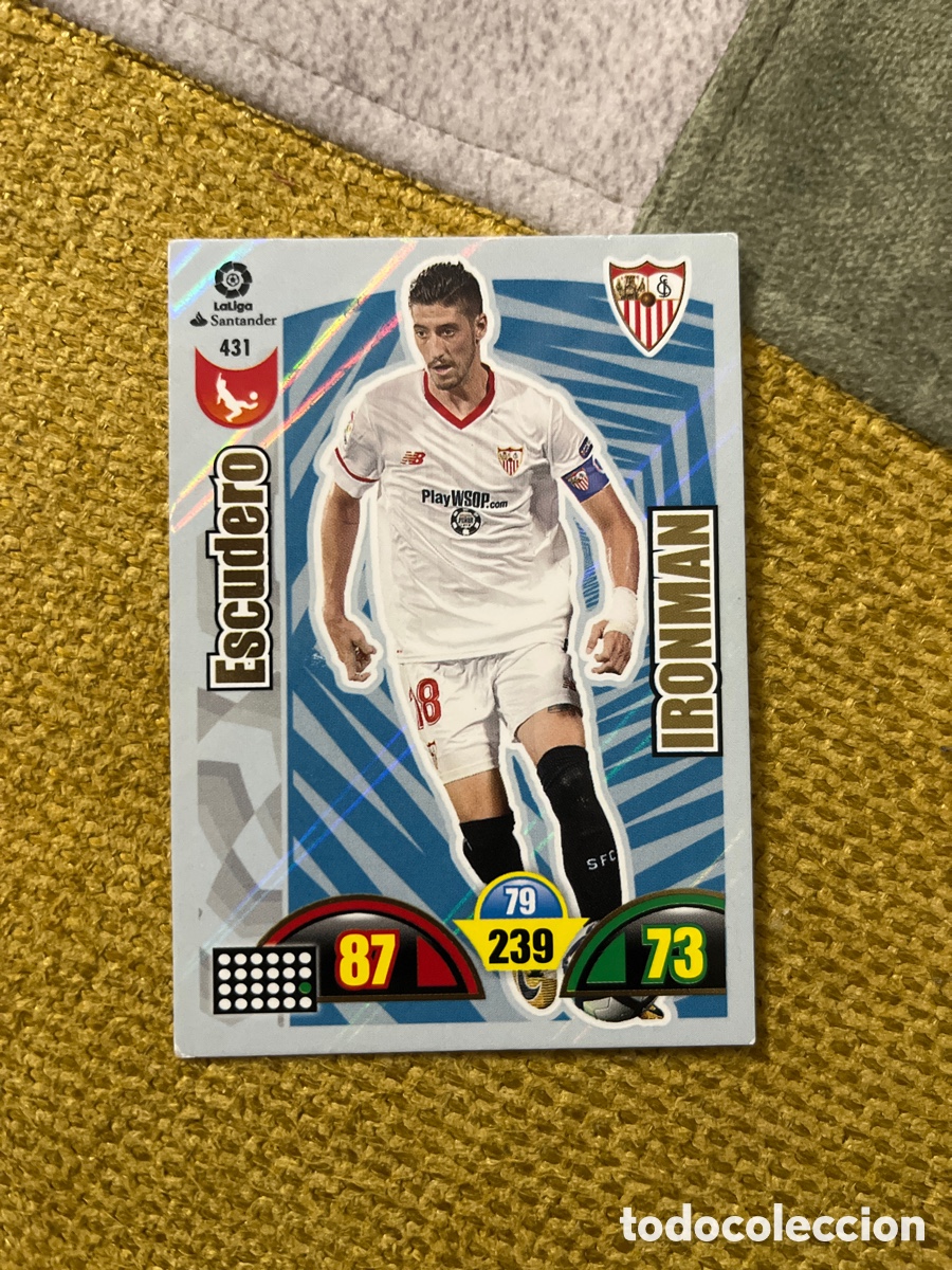 Cartes &agrave; collectionner de Football: Adrenalyn XL 2017 2018 17 18 Escudero Sevilla Ironman