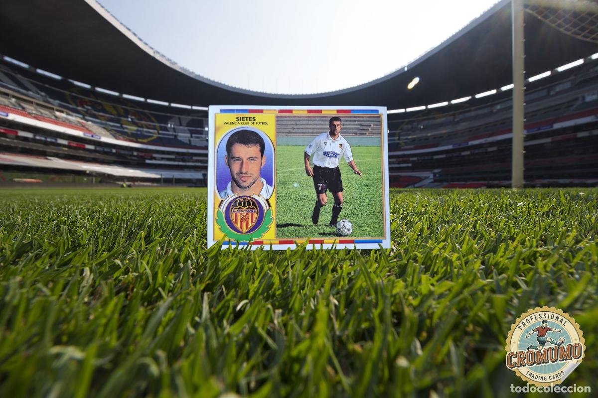Cromos de Futebol: Sietes - Valencia - 1996 1997 96 97 - Cromo Ediciones Este - Nunca Pegado