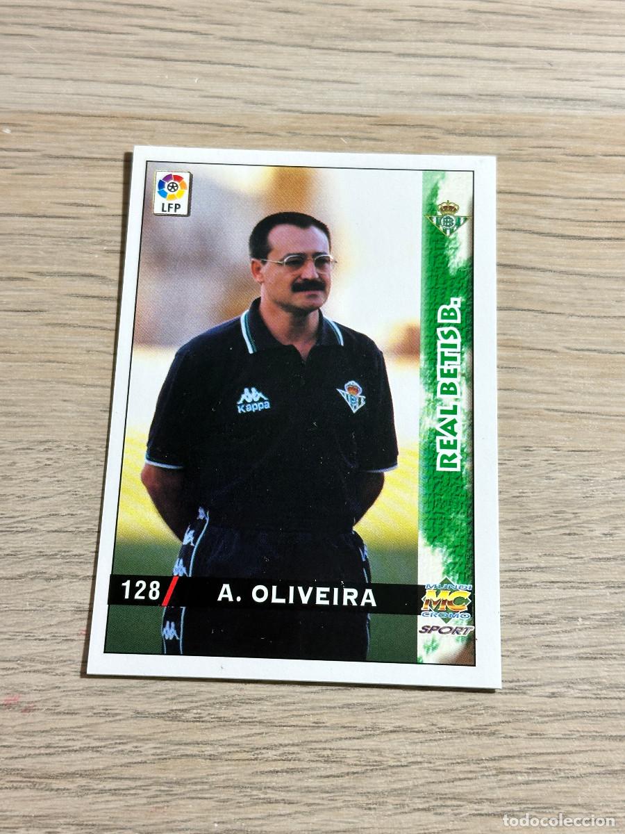 Figurine di Calcio: 128 ANTONIO OLIVEIRA BETIS 1998 1999 MUNDICROMO FICHAS LIGA 98 99