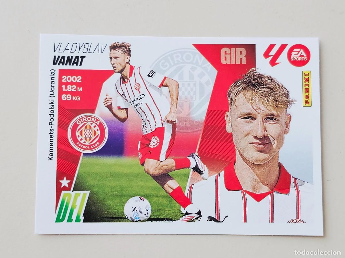 Football Stickers: &Uacute;ltimos Fichajes 64 Vladyslav Vanat, Girona FC, Panini Ediciones Liga Este 2025 2026 25 26