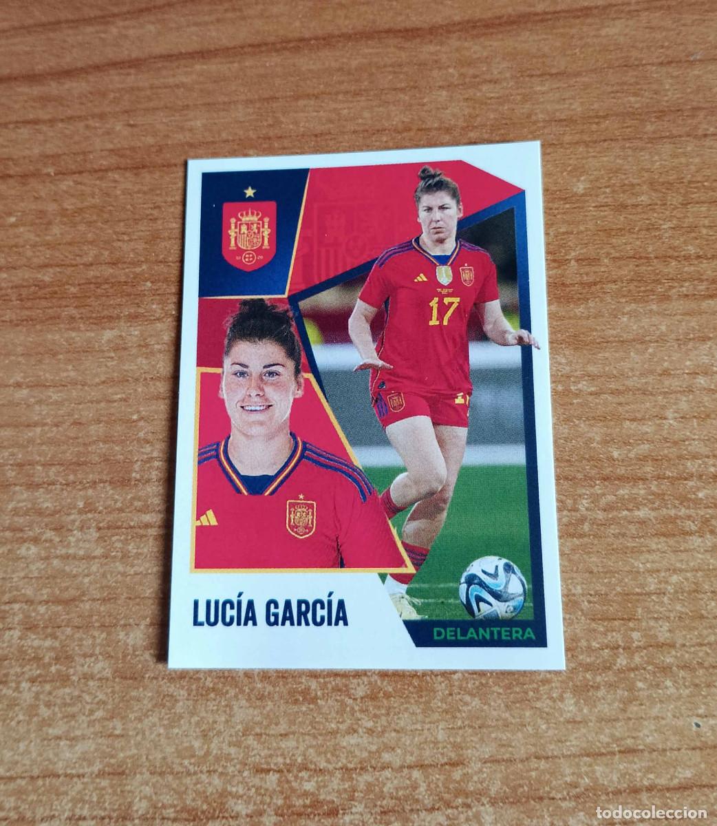 Figurine di Calcio: Cromo n&ordm; 59 Luc&iacute;a Garc&iacute;a (delantera) - Colecci&oacute;n &iexcl;Vamos Selecci&oacute;n! - Panini - Carrefour 2024