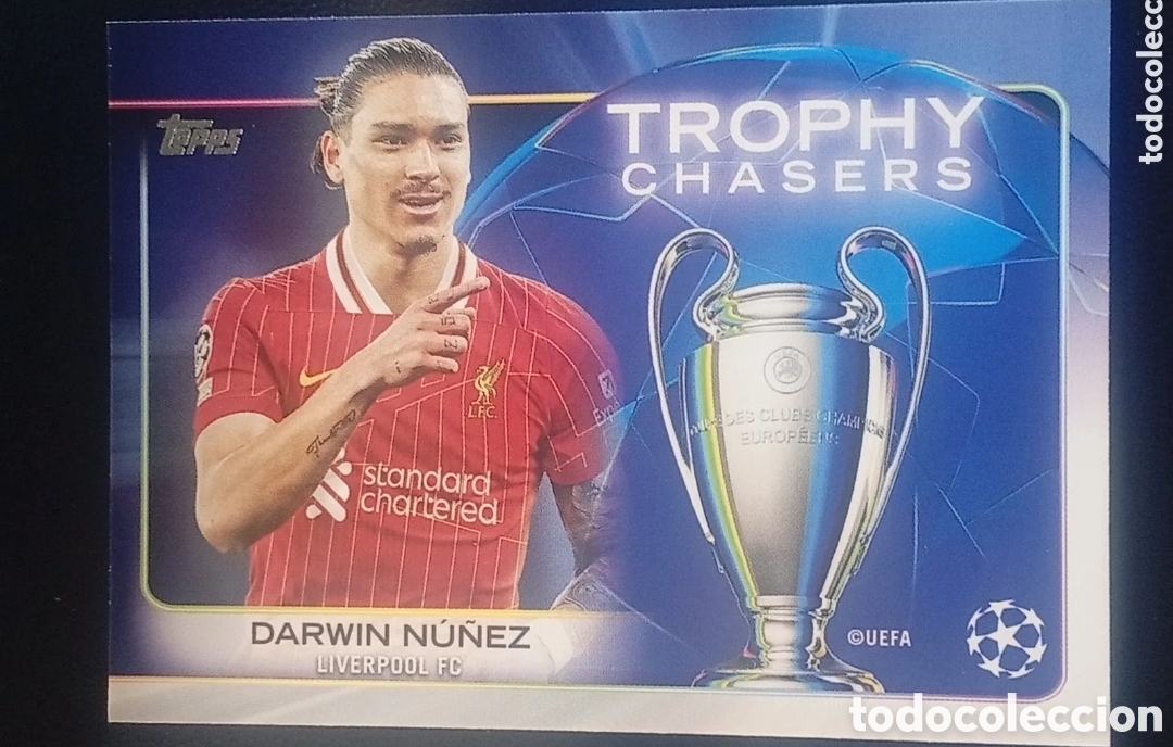 Fu&szlig;ball-Sticker: #RT-14 DARWIN NU&Ntilde;EZ LIVERPOOL FC TROPHY CHASERS 2024 2025 TOPPS UEFA CLUB COMPETITIONS 24 25