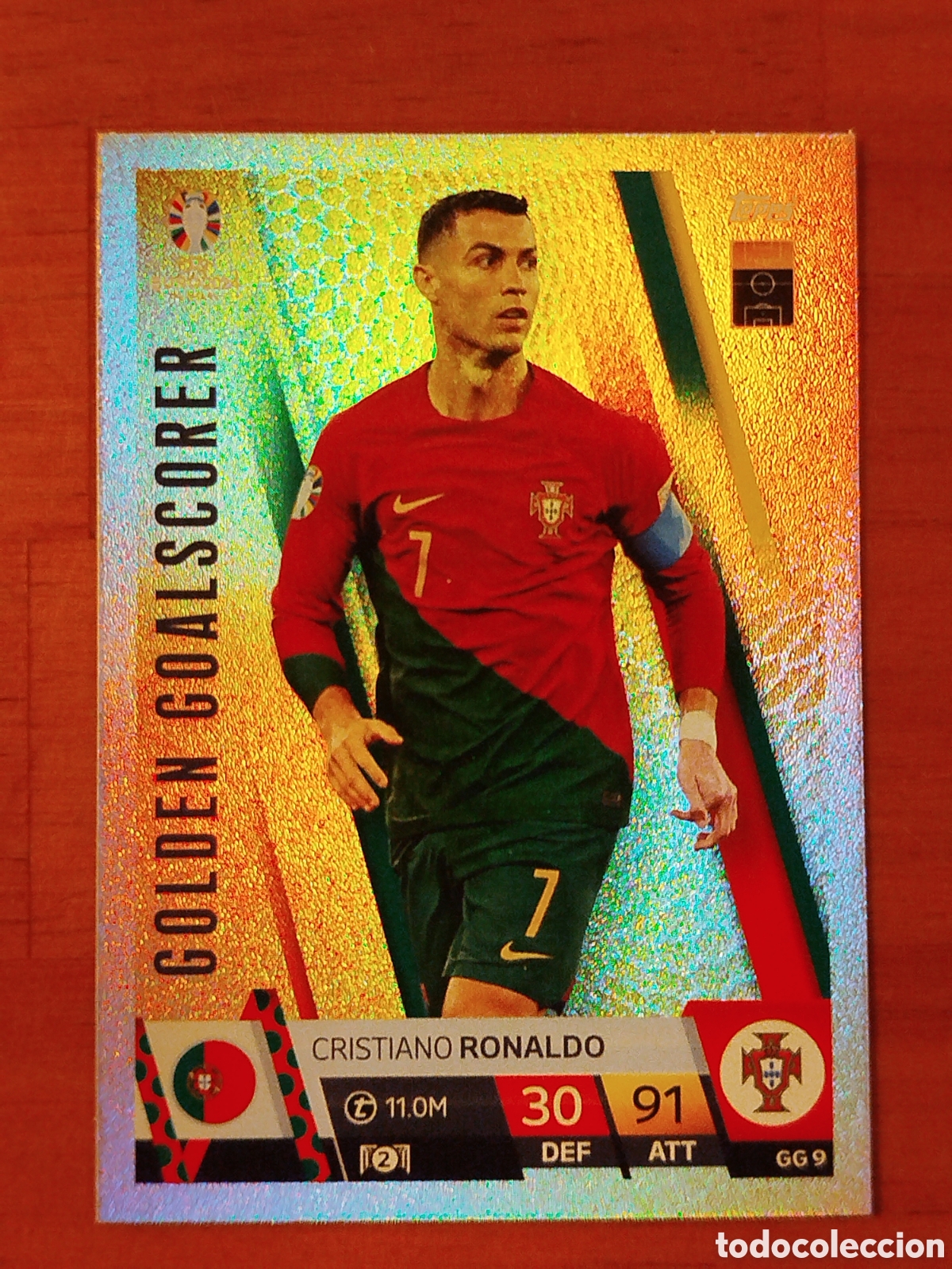 Cromos de F&uacute;tbol: Cristiano Ronaldo (Portugal) - Topps UEFA Euro 2024 Golden Goalscorer
