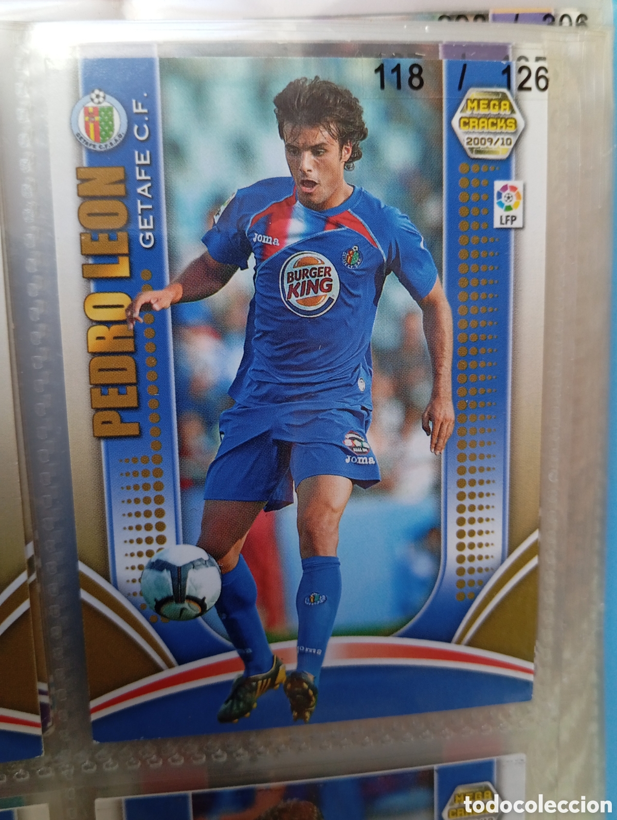 Football Stickers: PEDRO LEON GETAFE CF Cromo ficha de futbol Megacracks 2009-2010 MGK 09-10 PANINI