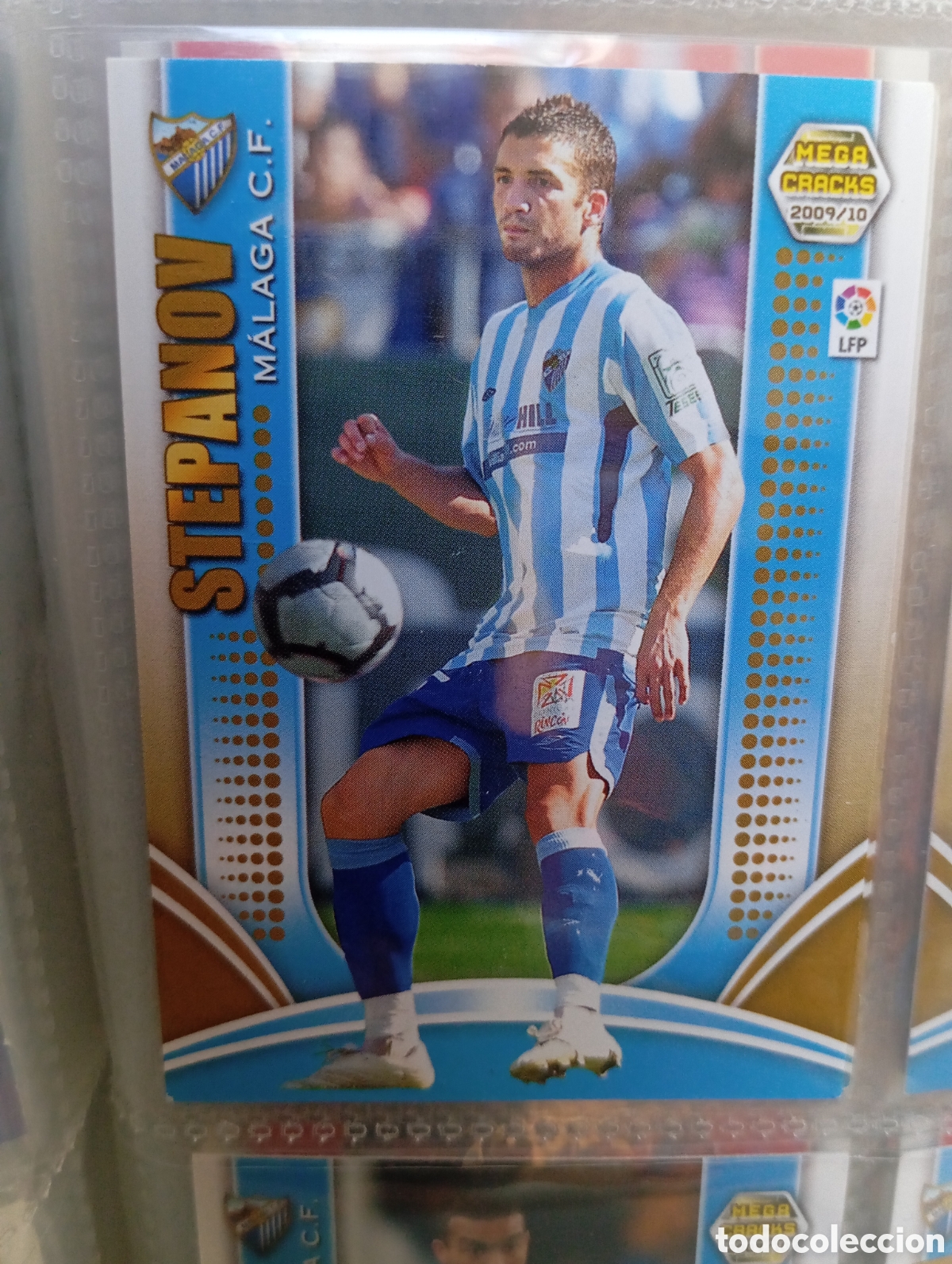 Fu&szlig;ball-Sticker: STEPANOV MALAGA CF Cromo ficha de futbol Megacracks 2009-2010 MGK 09-10 PANINI