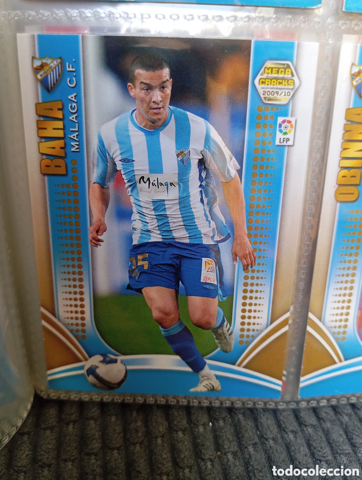Fu&szlig;ball-Sticker: BAHA MALAGA CF Cromo ficha de futbol Megacracks 2009-2010 MGK 09-10 PANINI