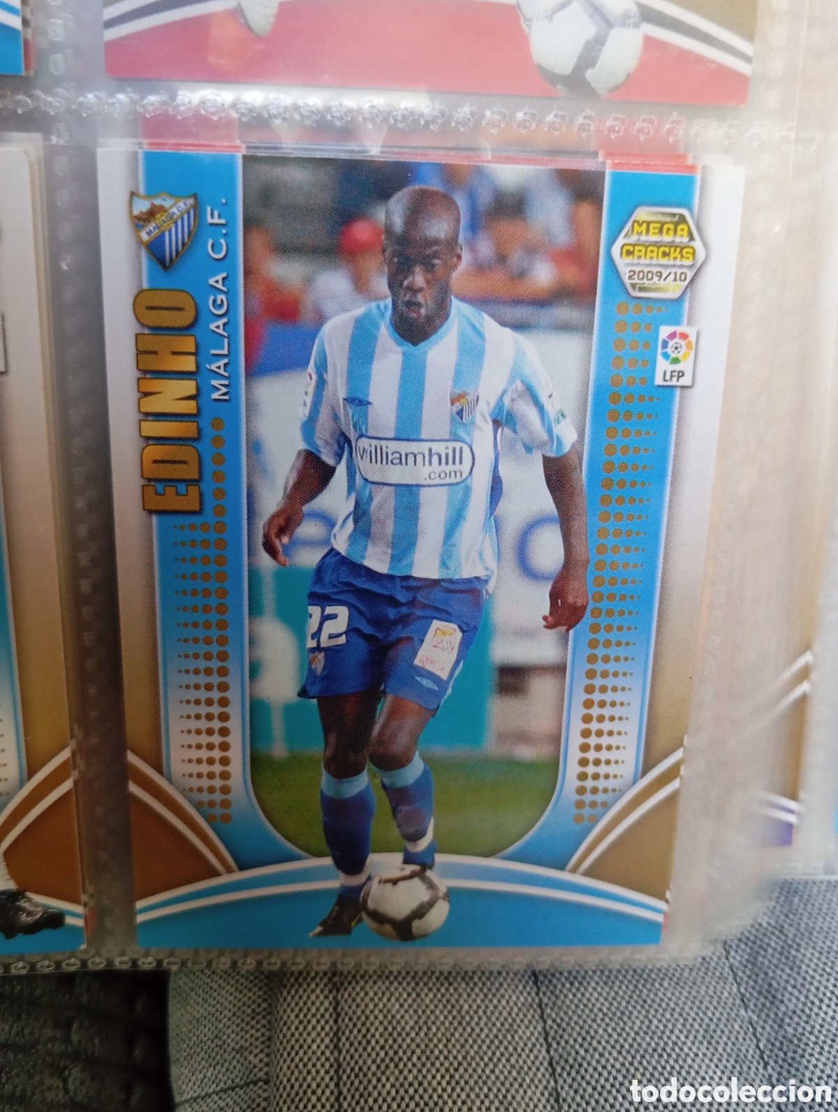 Fu&szlig;ball-Sticker: EDINHO MALAGA CF Cromo ficha de futbol Megacracks 2009-2010 MGK 09-10 PANINI