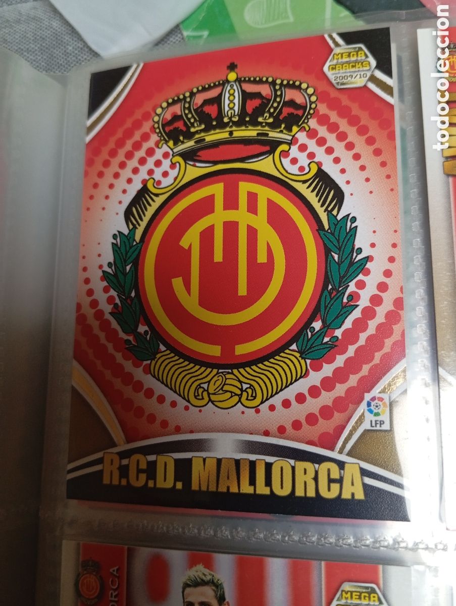 Figurine di Calcio: ESCUDO RCD MALLORCA Cromo ficha de futbol Megacracks 2009-2010 MGK 09-10 PANINI