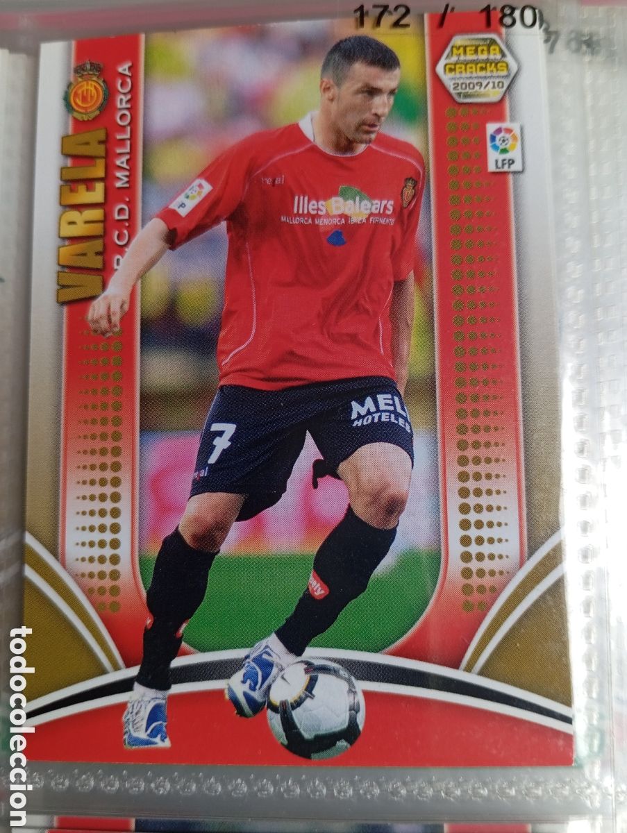 Fu&szlig;ball-Sticker: VARELA RCD MALLORCA Cromo ficha de futbol Megacracks 2009-2010 MGK 09-10 PANINI