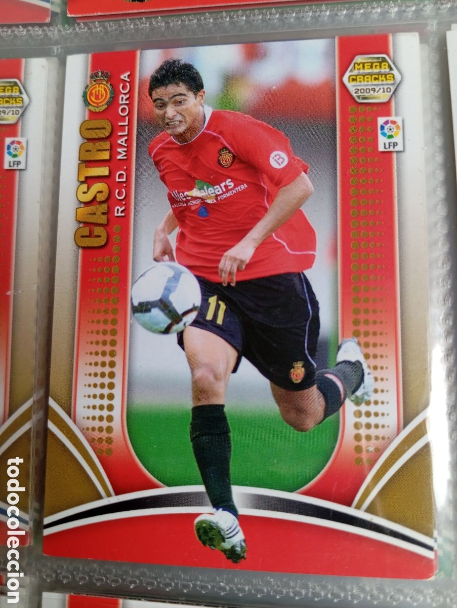 Fu&szlig;ball-Sticker: CASTRO RCD MALLORCA Cromo ficha de futbol Megacracks 2009-2010 MGK 09-10 PANINI