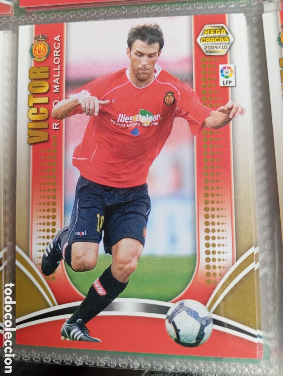Fu&szlig;ball-Sticker: VICTOR RCD MALLORCA Cromo ficha de futbol Megacracks 2009-2010 MGK 09-10 PANINI