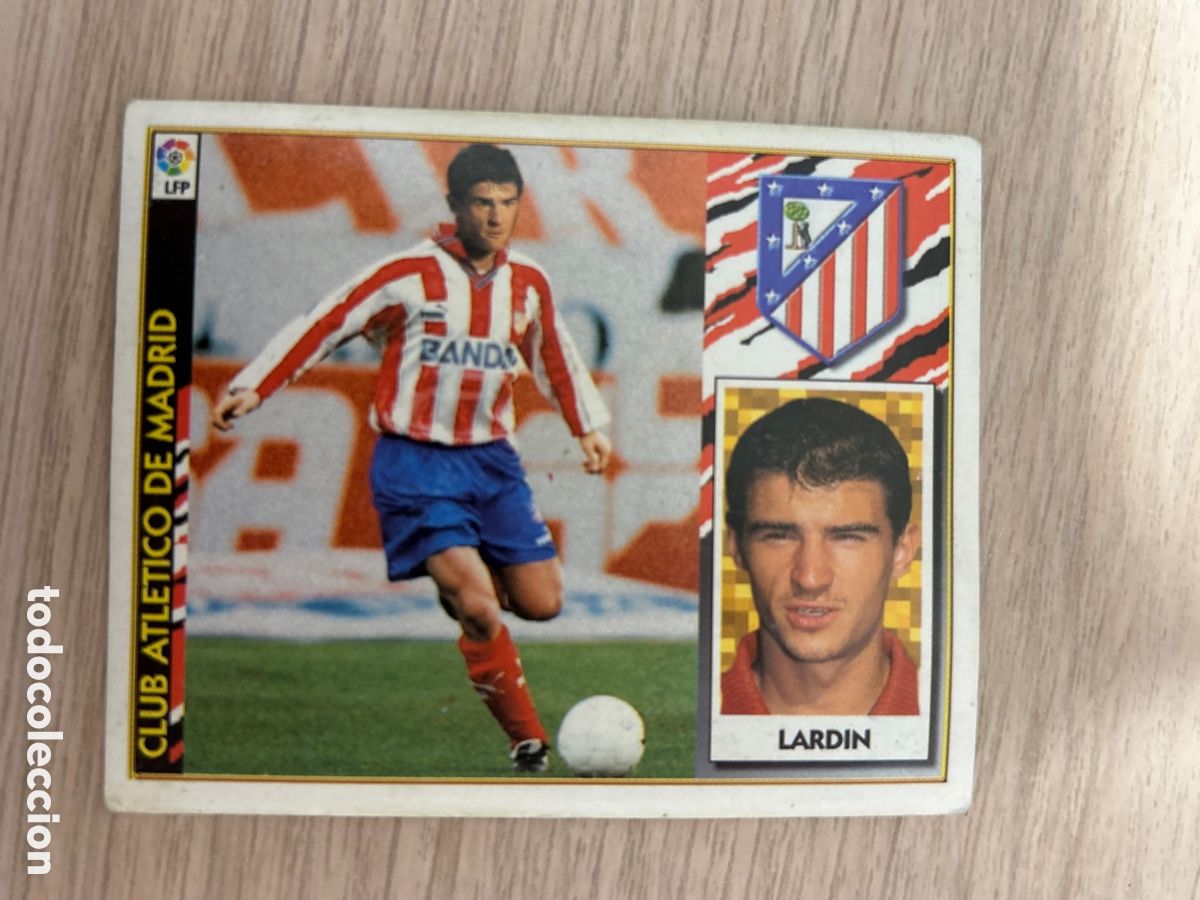 Football Stickers: LARDIN ATLETICO MADRID FICHAJE 12 VERSION LIGA ESTE 1997 1998 97 98 NUNCA PEGADO SIN PEGAR