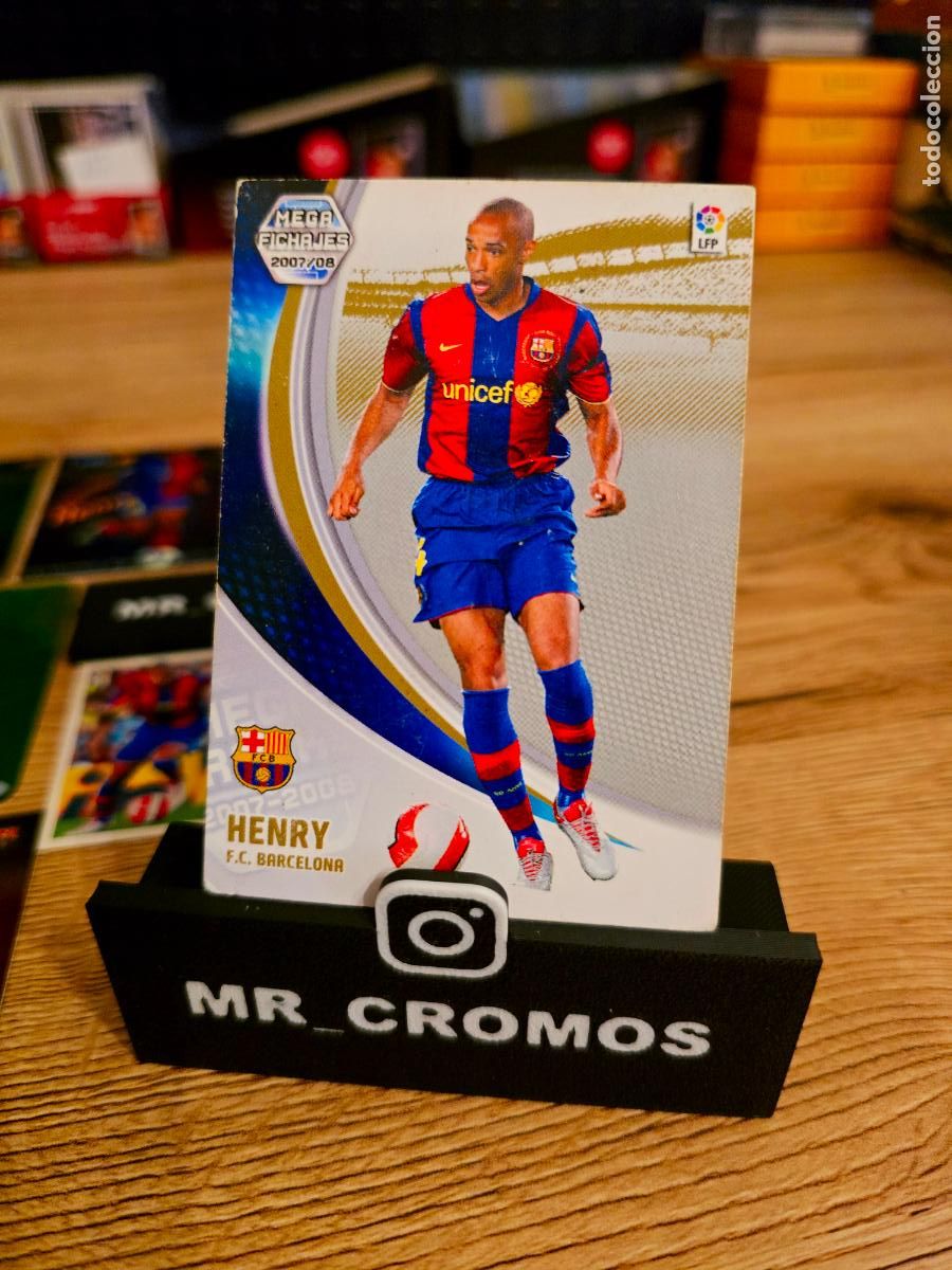 Cromos de f&uacute;tbol: ⚽️henry- liga - megacracks - topps - panini - mundicromo - francia - Barcelona arsenal - mundial⚽️