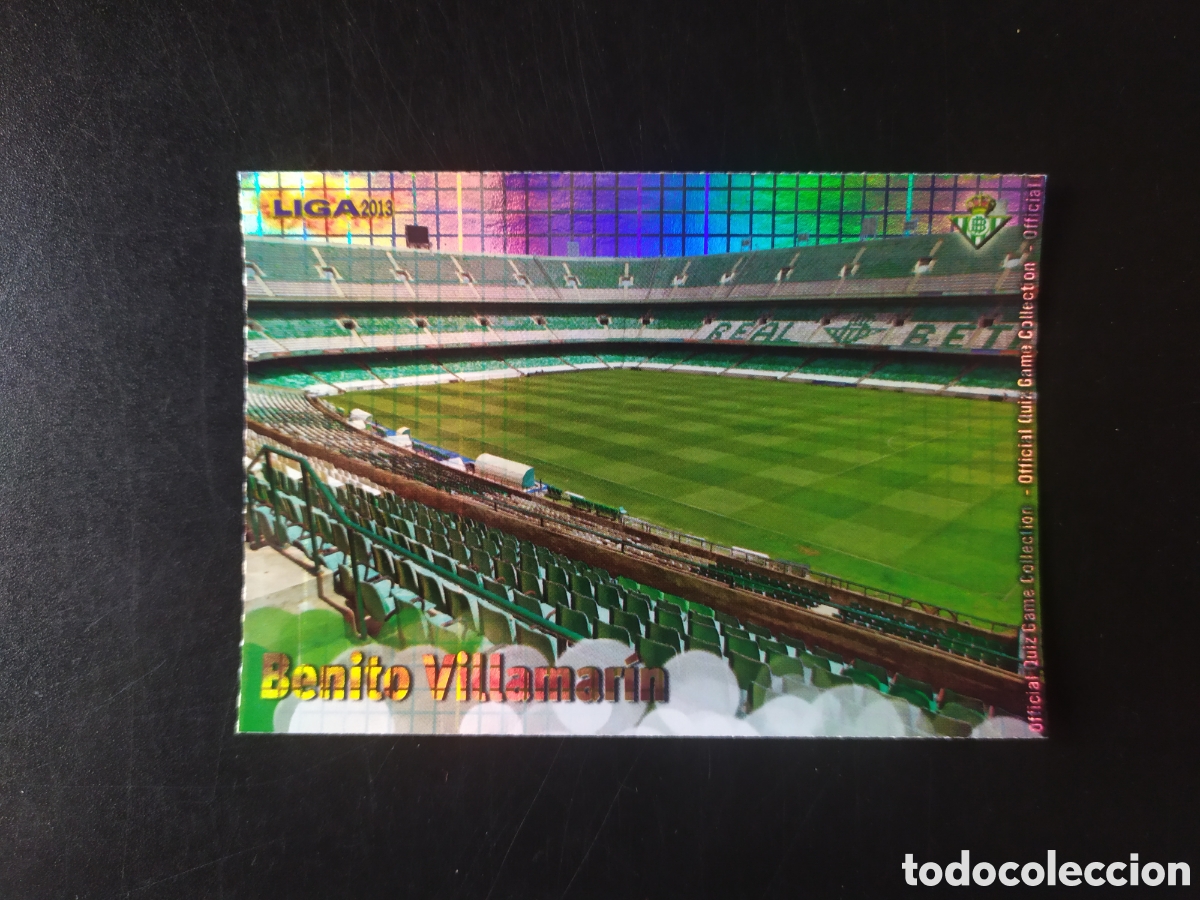 Cartes &agrave; collectionner de Football: Mundicromo fichas Liga 2012 2013 12 13 Benito Villamarin brillo cuadros n&deg; 326 Real Betis