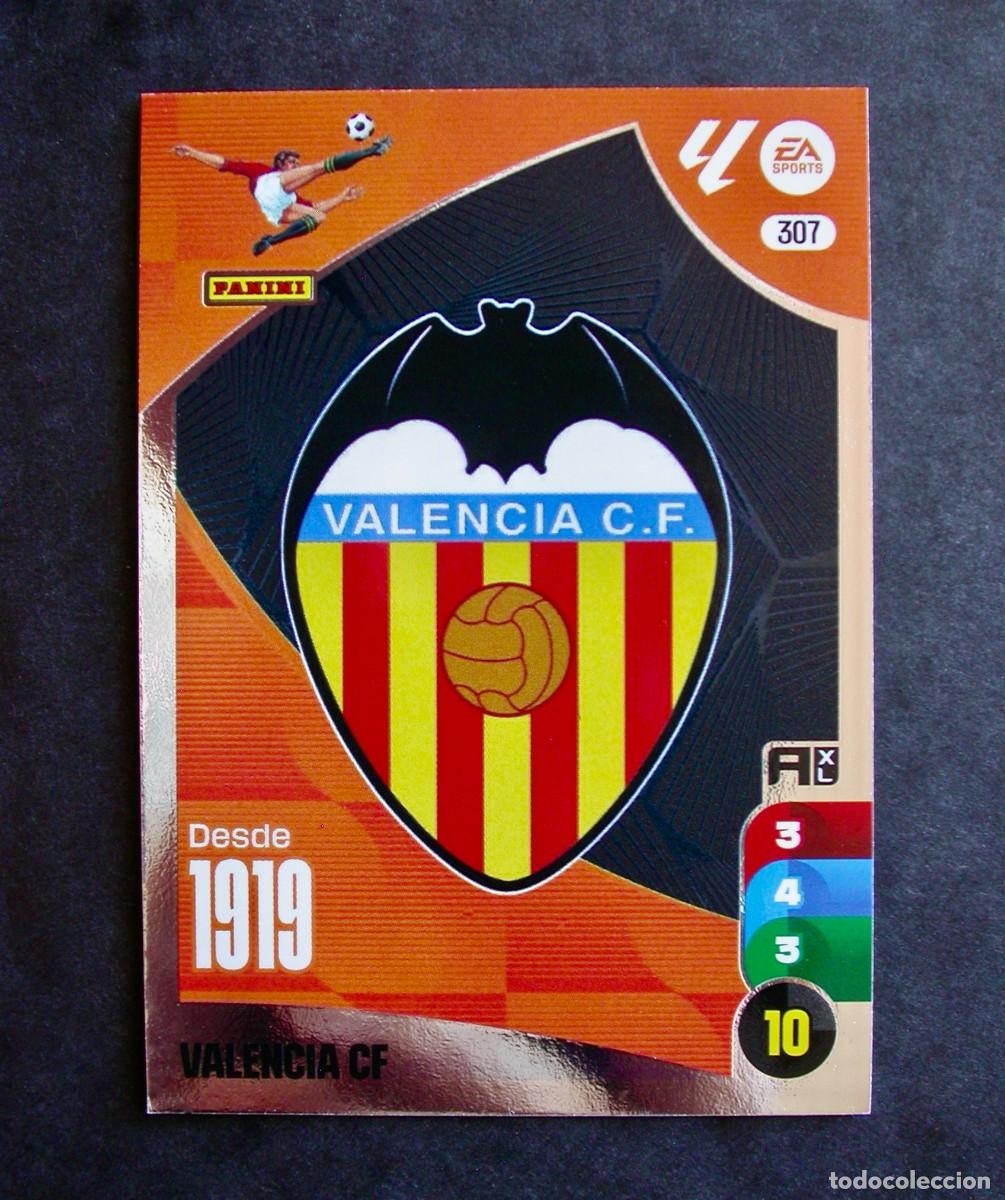 Fu&szlig;ball-Sticker: 307 ESCUDO / VALENCIA / ADRENALYN XL LIGA 2024-2025 24-25 / PANINI