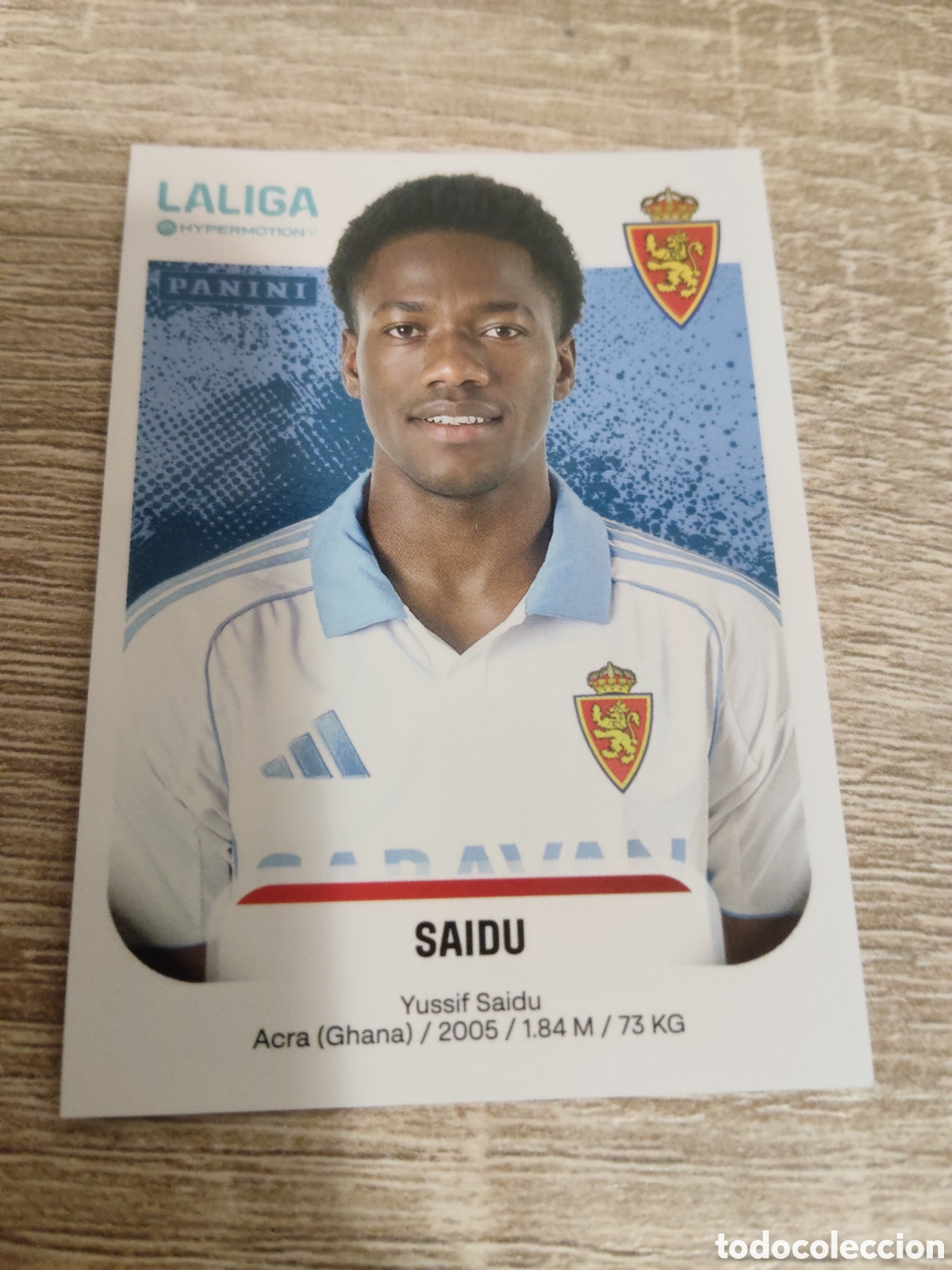Cromos de F&uacute;tbol: Panini la liga Hypermotion 2025 2026 25 26 408 A Saidu Real Zaragoza