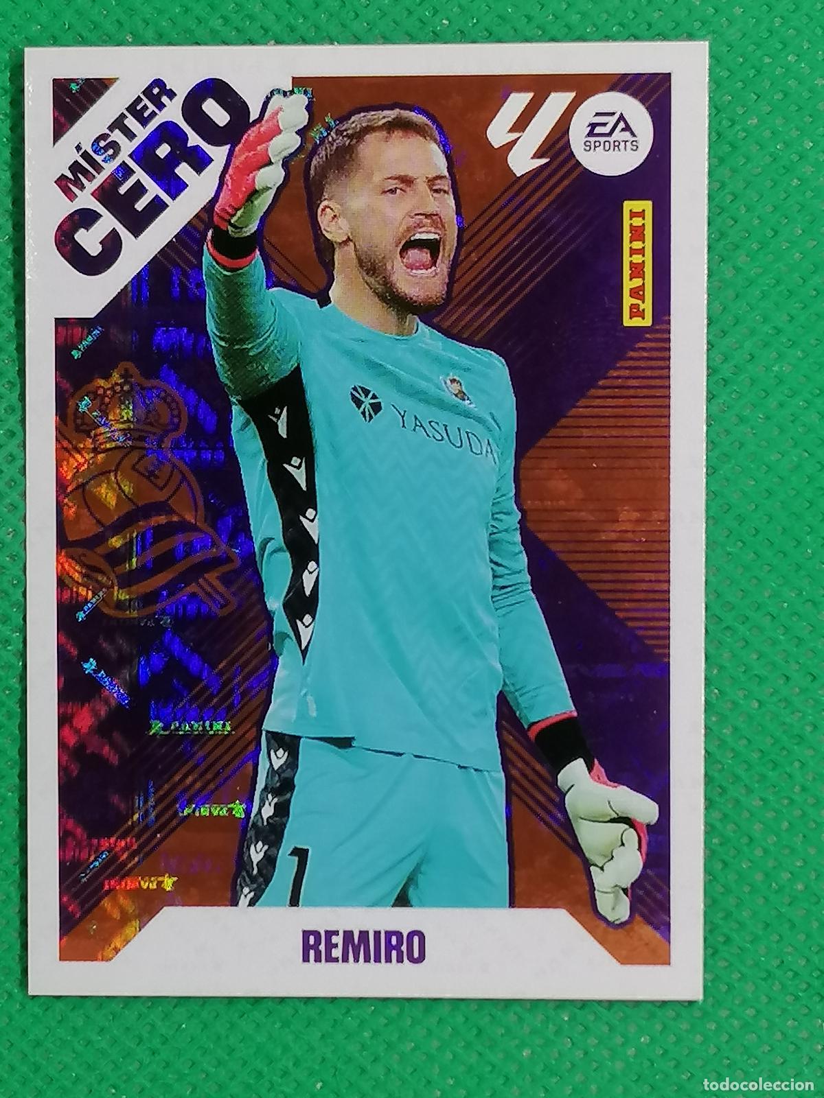 Cromos de f&uacute;tbol: 10 REMIRO REAL SOCIEDAD MISTER CERO ⚽ PANINI LIGA ESTE 25 26 2025 2026 ⚽