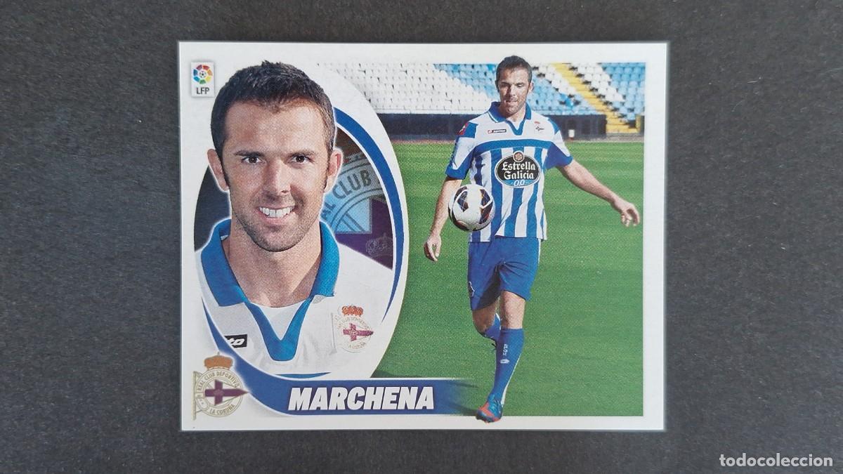 Fu&szlig;ball-Sticker: L2 MARCHENA DEPORTIVO DE LA CORU&Ntilde;A FICHAJE 28 LIGA ESTE 2012 2013 12 13 NUNCA PEGADO SIN PEGAR