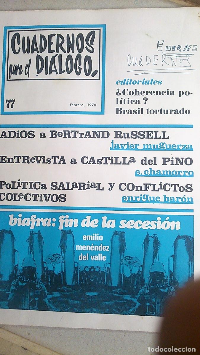 Cromos de f&uacute;tbol: CUADERNO PARA EL DIALOGO. &rdquo;BIAFRA EL FIN DE LA SECESI&Oacute;N &rdquo;FEBR. 70