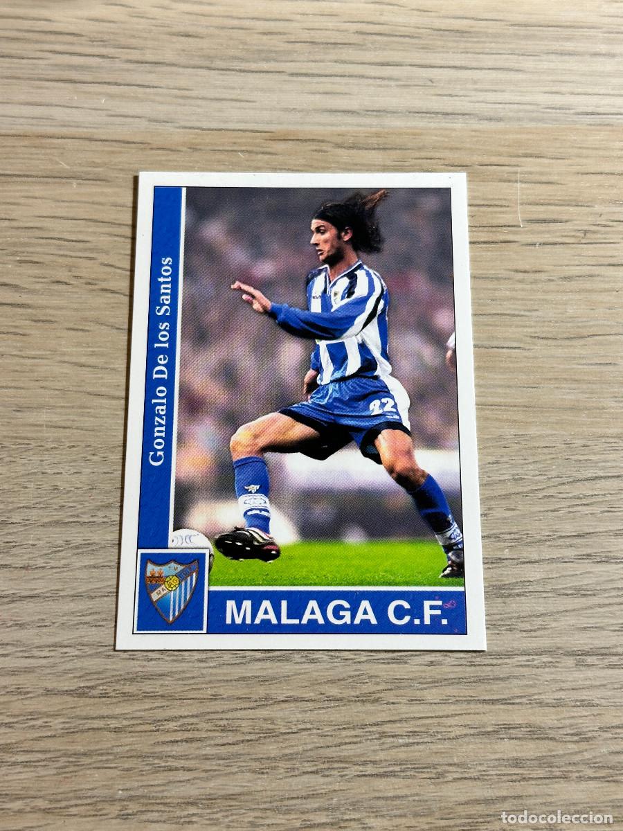 Cromos de f&uacute;tbol: 161 DE LOS SANTOS BAJA MALAGA FICHAS LIGA MUNDICROMO 2001 2002 01 02