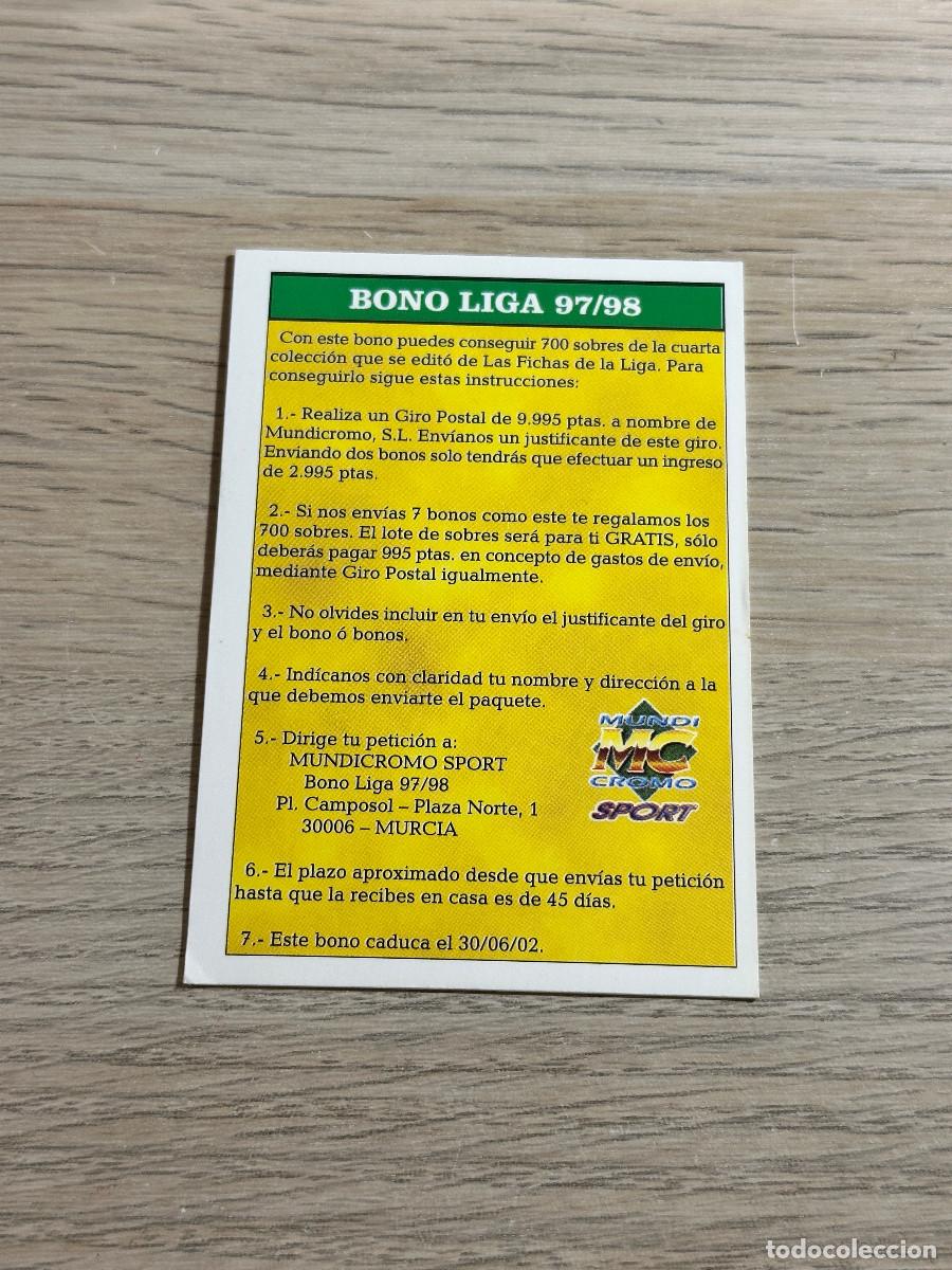 Football Stickers: BONO LIGA 97/98 FICHAS LIGA MUNDICROMO 2001 2002 01 02