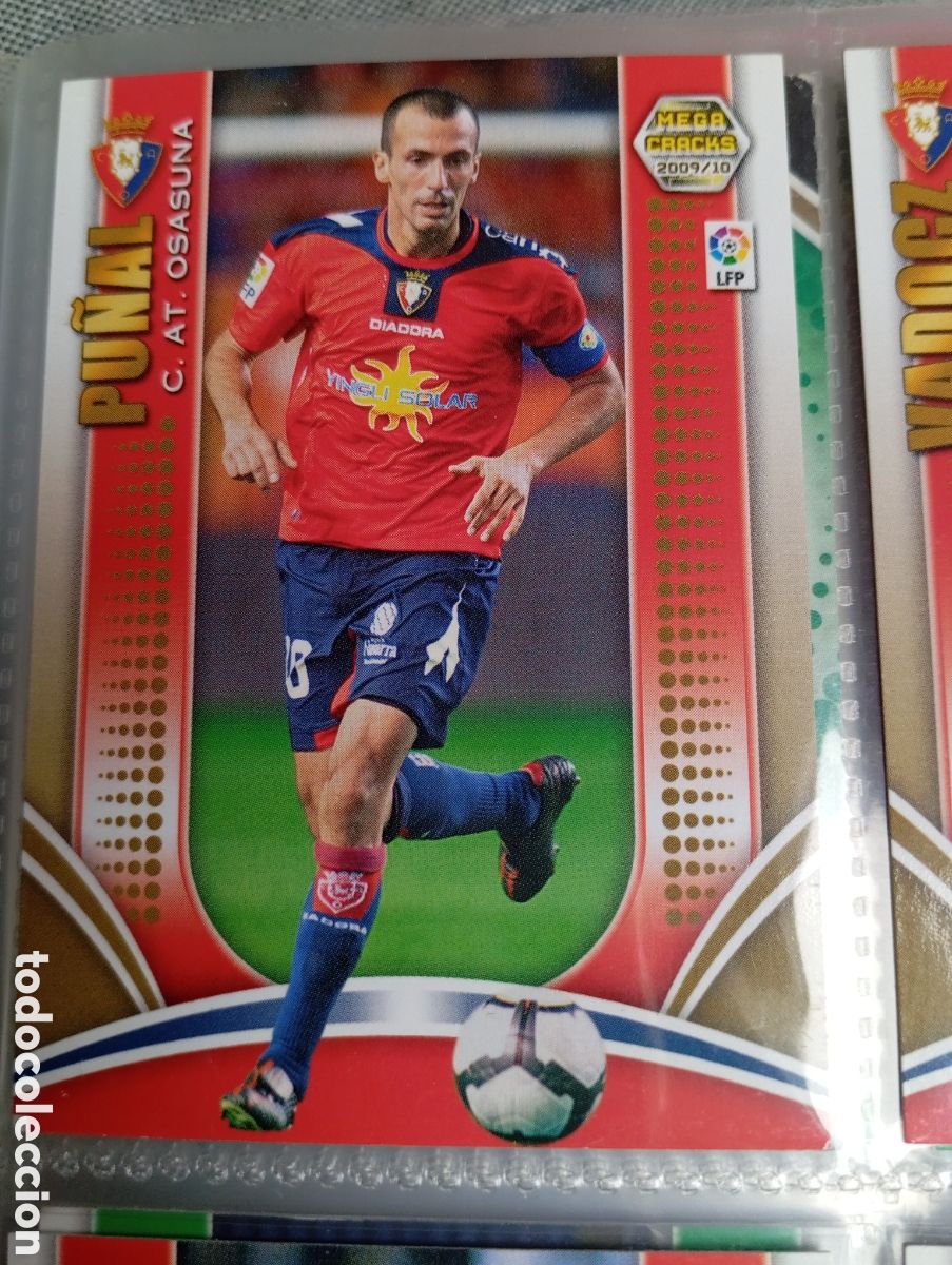 Fu&szlig;ball-Sticker: PU&Ntilde;AL C. AT. OSASUNA Cromo ficha de futbol Megacracks 2009-2010 MGK 09-10 PANINI