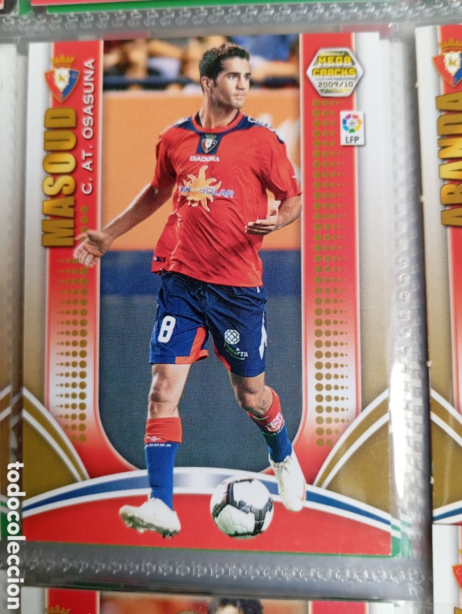 Figurine di Calcio: MASOUD C. AT. OSASUNA Cromo ficha de futbol Megacracks 2009-2010 MGK 09-10 PANINI