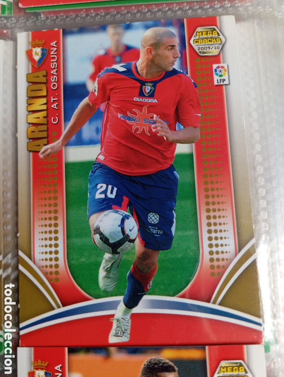 Fu&szlig;ball-Sticker: ARANDA C. AT. OSASUNA Cromo ficha de futbol Megacracks 2009-2010 MGK 09-10 PANINI