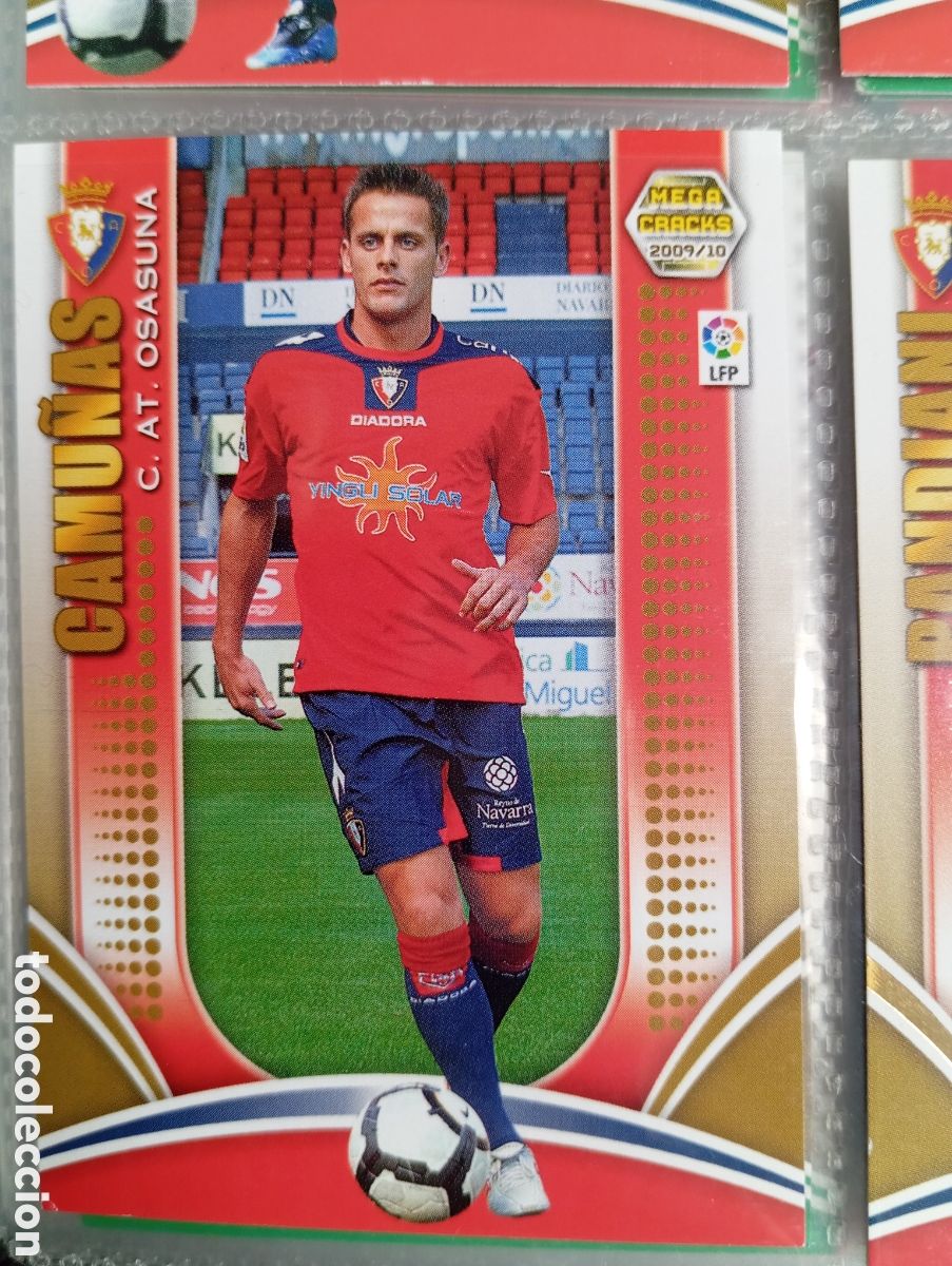 Fu&szlig;ball-Sticker: CAMU&Ntilde;AS C. AT. OSASUNA Cromo ficha de futbol Megacracks 2009-2010 MGK 09-10 PANINI