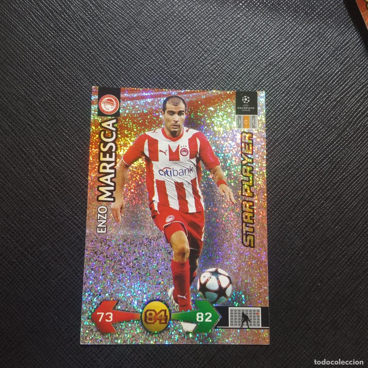 Cromos de Futebol: MARESCA OLYMPIACOS PANINI CHAMPIONS SUPER STRIKES 2009 2010 09 10 - A109 PG10 STAR PLAYER
