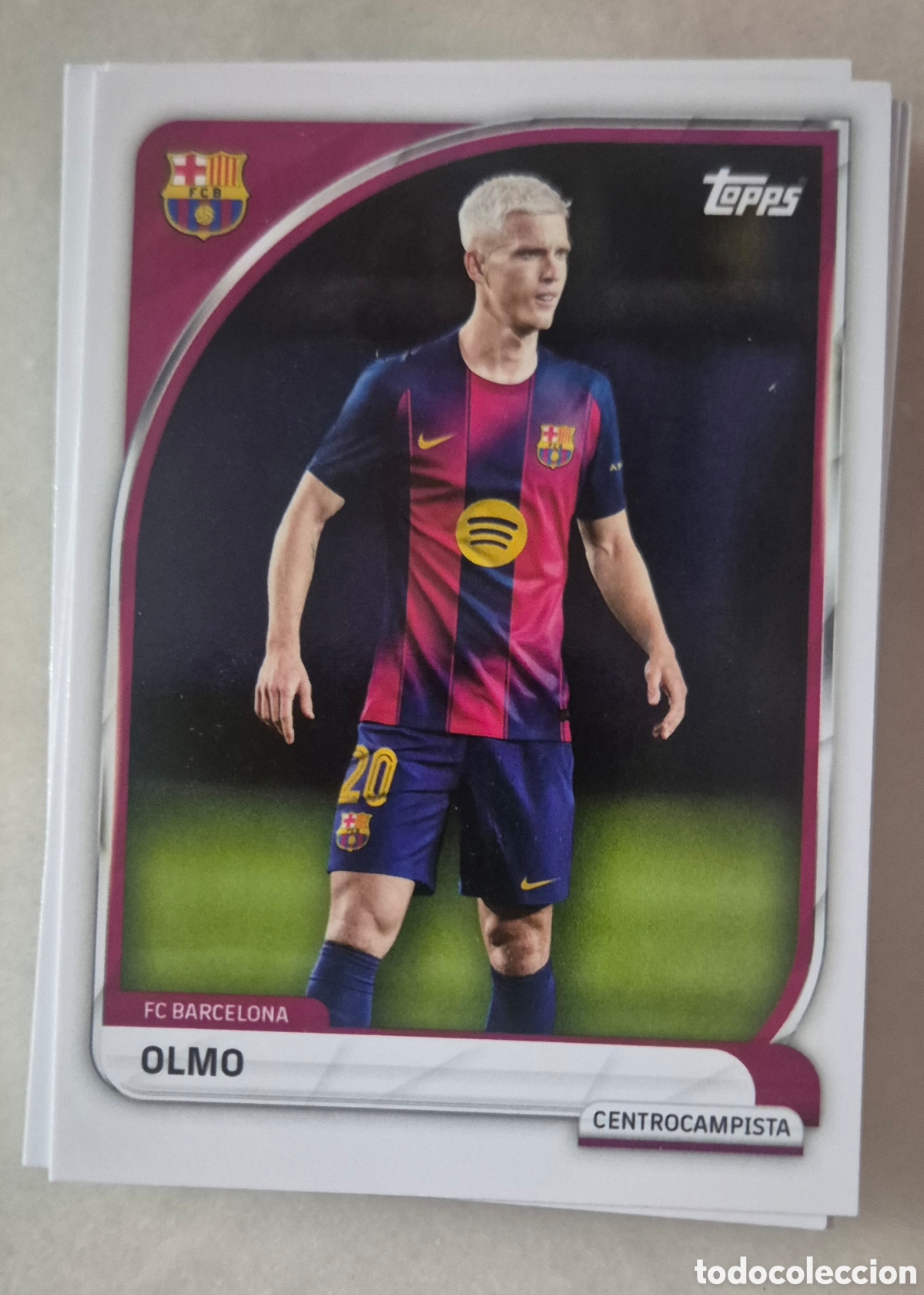 Cartes &agrave; collectionner de Football: Dani olmo barcelona topps collector tin 25 26