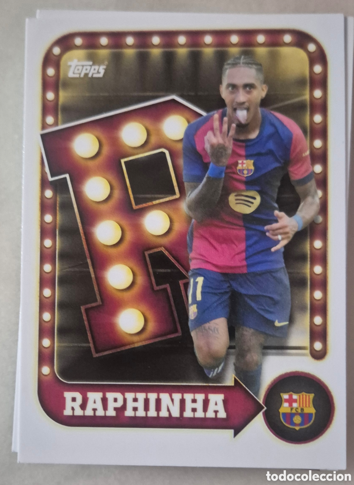 Cromos de F&uacute;tbol: Raphina barcelona topps collector tin 25 26