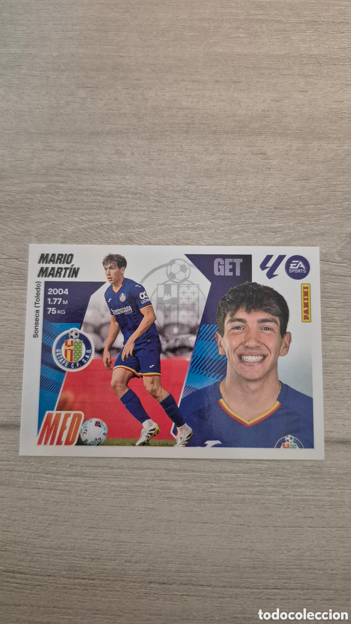 Fu&szlig;ball-Sticker: N&deg;12 Getafe Mario Mart&iacute;n Liga Este 25/26